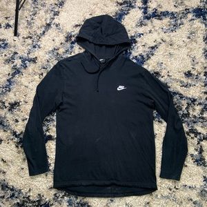 Men’s Large Nike Lightweight Hooded Pullover Black